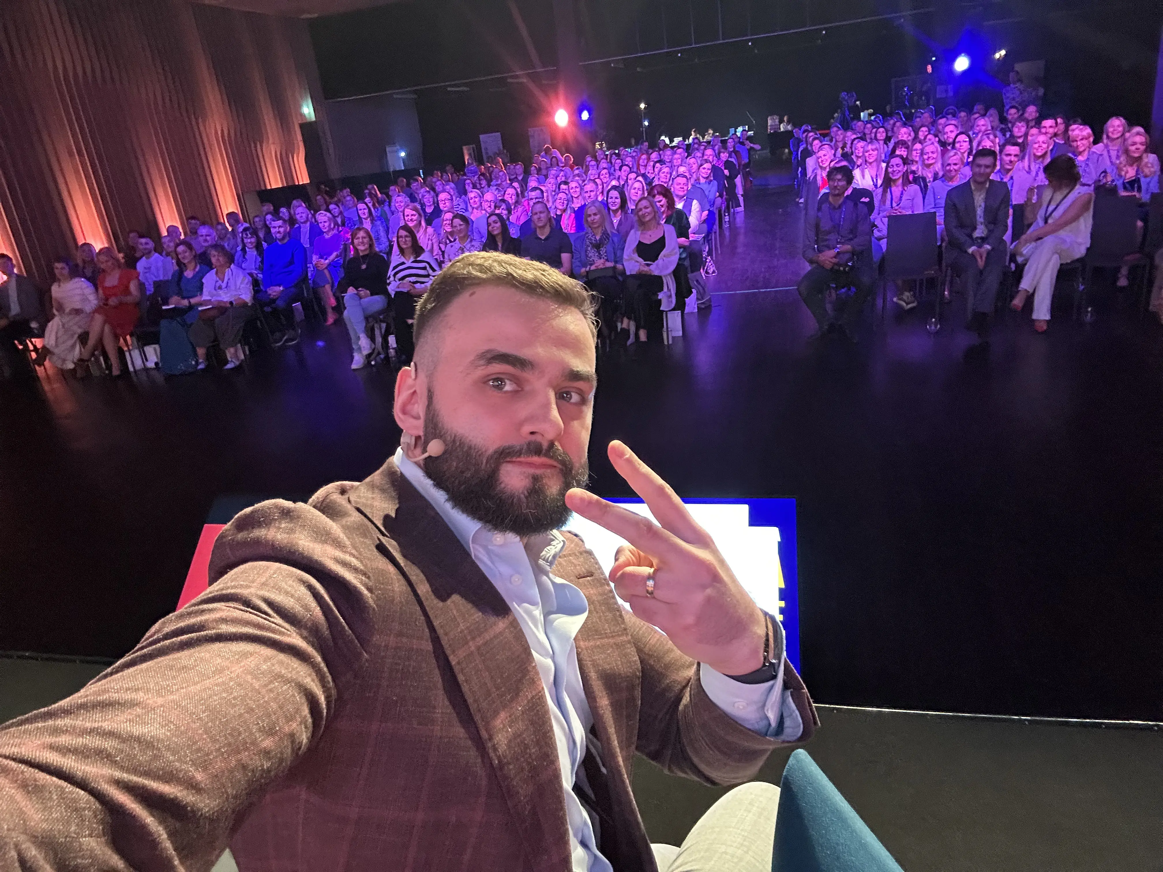 Niks Jansons on stage