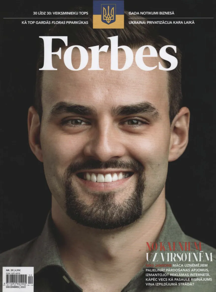 Niks Jansons — Forbes Baltics 30 Under 30